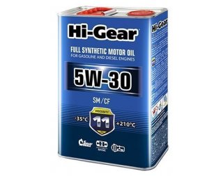 Hi-Gear 5W-30 SM/CF 4 л отзывы