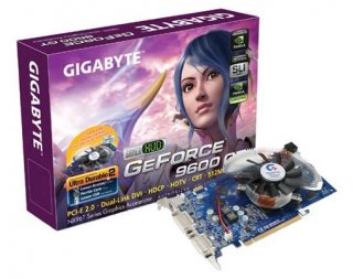 GIGABYTE GeForce 9600 GT 650Mhz PCI-E 2.0 512Mb 1800Mhz 256 bit 2xDVI TV HDCP отзывы