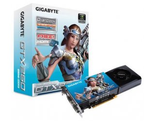 GIGABYTE GeForce GTX 260 576Mhz PCI-E 2.0 896Mb 1998Mhz 448 bit 2xDVI TV HDCP YPrPb 216 отзывы