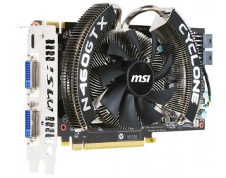 MSI GeForce GTX 460 675Mhz PCI-E 2.0 768Mb 3600Mhz 192 bit 2xDVI Mini-HDMI HDCP Cyclone отзывы