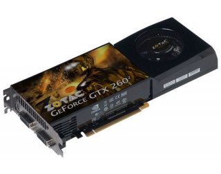 ZOTAC GeForce GTX 260 576Mhz PCI-E 2.0 896Mb 1998Mhz 448 bit 2xDVI TV HDCP YPrPb 216 отзывы