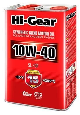 Отзывы Hi-Gear 10W-40 SL/CF 4 л